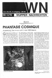 Wupper Nachrichten 12/92, Phantasie Cosmique